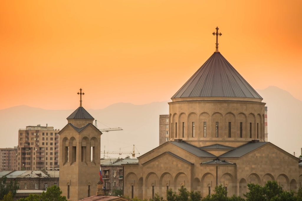 brown concrete church